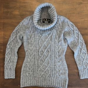EUC Barbour cowl neck knit sweater, size: 12, acrylic/wool/alpaca